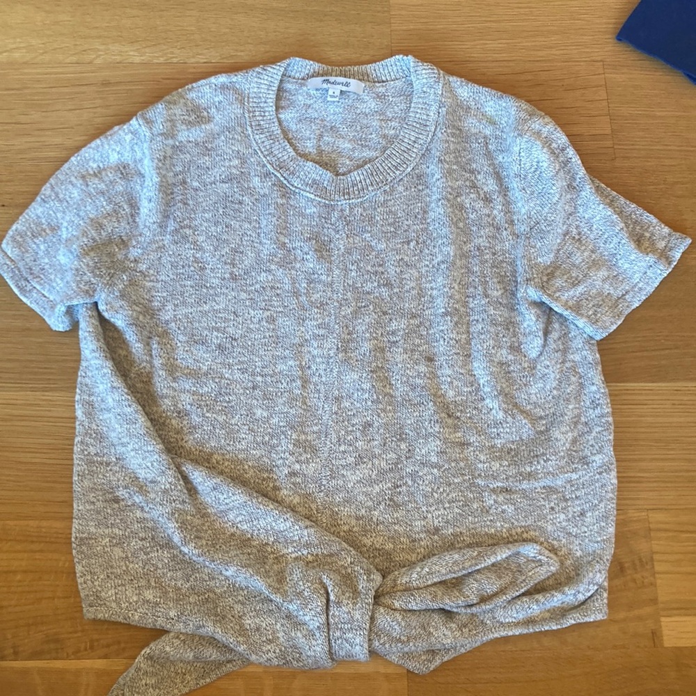 Madewell Knot Front Sweater Tee